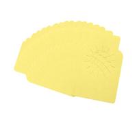 sourcing map 200Pcs Wine Bottle Tags, Bottle Neck Hanging Tags for Cellar Collection Storage Label, Hanging Labels for Name,Year,Tasting Notes(2.2x3.5", Yellow)