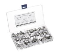 sourcing map 200pcs Wire Thread Insert Kit M3 M4 M5 M6 M8 M10 M12 (2D) Metric 304 Stainless Steel Helical Inserts Coiled Thread Repair Kit Wire Threaded Sleeve Sheath for Mechanical Equipment