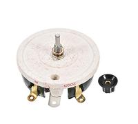 sourcing map 200W 10 Ohm Wirewound Ceramic Potentiometer Variable Rheostat Resistor with Knob