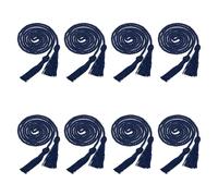 sourcing map 2025 Tassel Graduation, 67 Inch Long Honor Braided Graduation Cord, Elegant 2025 Tassels Charm for Graduation Accessories(Dark Blue, Pack of 8)