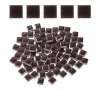 sourcing map 205pcs Ceramic Mosaic Tiles, Bulk Stained Ceramic Mosaic Tiles Square Mosaic Kits for DIY Art Crafts, Handmade Art Craft Projects for Home Decor(200g, Coffee)