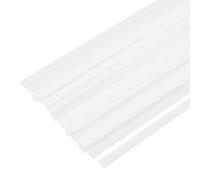 sourcing map 20cm x 6mm 20pcs Plastic Welding Rods, 8 Inch PP Welding Strips 1/4" for Plastic Welder Soldering Tool Kit, Car Bumpers, Kayak Repair, White