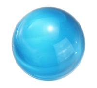 sourcing map 20mm/0.8" Crystal Sphere Ball Glass Solid Decorative Sphere Crystal Ball Prop Ornament for Feng Shui Divination Fortune Telling Tabletop Fountain Decoration, Lake Blue