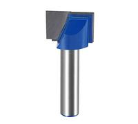 sourcing map 20mm Dia 8mm Shank Bottom Cleaning Router Bit, 2 Flutes Carbide Tipped Cutter Uncoated for Woodworking