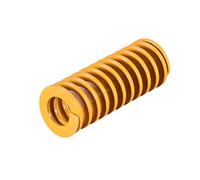 sourcing map 20mm OD 50mm Long Spiral Stamping Light Load Compression Die Spring Yellow