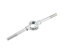 sourcing map 20mm Round Die Stock Handle Wrench Holder,for Metric M3.5-M6 Round Die, Adjustable with Knurled Handle
