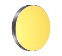 sourcing map 20mm Si Reflective Lens Gold Plated Laser Mirror CO2 Laser Lens Mirrors for 60-300W CO2 Laser Engraving Cutting Machine Engraver Cutter