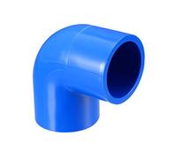 sourcing map 20mm Slip 90 Degree PVC Pipe Fitting Elbow Coupling Adapter Blue 10 Pcs