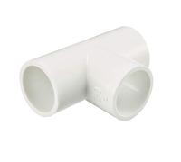 sourcing map 20mm Slip Tee PVC Pipe Fitting T-Shaped Coupling Connector 10 Pcs