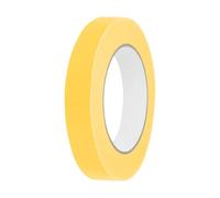 sourcing map 20mm x 50 Meters Colored Masking Tape Universal Crepe Paper Colorful Masking Painter Tape for Art Drawing DIY Handcraft Labeling Sealing, Yellow