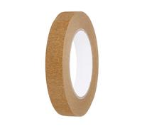 sourcing map 20mm x 50 Meters Colored Masking Tape Universal Crepe Paper Colorful Masking Painter Tape for Art Drawing DIY Handcraft Labeling Sealing, Brown