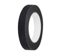 sourcing map 20mm x 50 Meters Colored Masking Tape Universal Crepe Paper Colorful Masking Painter Tape for Art Drawing DIY Handcraft Labeling Sealing, Black