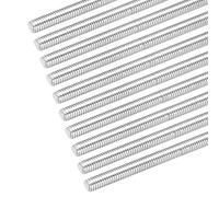 sourcing map 20Pack Fully Threaded Rod M6 x 180mm 1mm Thread Pitch 304 Stainless Steel Right Hand Threaded Rods Bar Studs