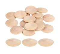 Sourcing Map 20pc Wood Button Plugs, 35mm/1.38" Hardwood Screw Hole Plug Mushroom Wooden Caps Buttons for Furniture Woodworking Craft Decor (40mm x 35mm)