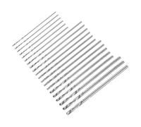 sourcing map 20Pcs 0.3-1.6mm Mini Twist Drill Bits, High-Speed Steel Straight Shank Small Drill Bit Set for Wood Beads DIY Projects, with Box