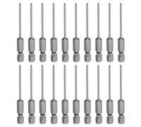 sourcing map 20pcs #0 Phillips Screwdriver Bit PH0 1/4" Hex Shank 2.6" (65mm) Long Magnetic S2 Steel Industrial Grade Screw Driver Bit Cross Head Electric Drill Bits 0.08" (2mm) Rod