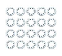 sourcing map 20Pcs 1/2 Internal Tooth Lock Washer, Zinc-Plated Carbon Steel Multi-Tooth Star Washer Locking Fastener, Silver Tone