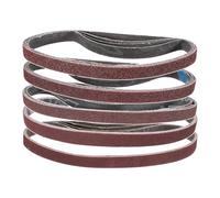 sourcing map 20pcs 1/2 x 18" Sanding Belts 4pcs Each of 60/80/120/180/240 Grit Aluminium Oxide Flush Joint Belt Sander Paper for Metal Woodworking Automotive Repair