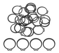 sourcing map 20Pcs 1" Internal Retaining Ring Circlip, 65 Mn Spring Steel Internal Circlip Snap Rings C-Clips for Grooved Shafts Studs, Black