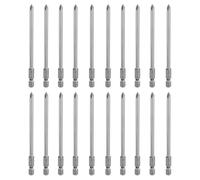 sourcing map 20pcs #1 Phillips Screwdriver Bit PH1 1/4" Hex Shank 4.3" (110mm) Long Magnetic S2 Steel Industrial Grade Screw Driver Bit Cross Head Electric Drill Bits 0.18" (4.5mm) Rod