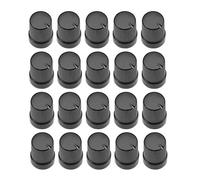 sourcing map 20Pcs 10x14mm Plastic Potentiometer Rotary Knob Black,for 6mm Diameter Shaft Guitar Volume Knob.