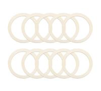 sourcing map 20Pcs 12.5cm Natural Wood Rings, 2.4mm Thick Unfinished Wooden Loop Circle Ring, Flat Round Ornaments Wood Slices for Wreath Frame, DIY Craft Projects, Painting, Home Decor