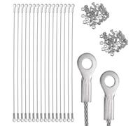 Sourcing Map 20Pcs 12" Cabinet Door Restraint with Screws, 304 Stainless Steel Cupboard Door Protector Hinge Limiter