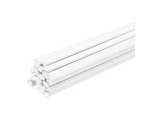 sourcing map 20pcs 16 Inch Plastic Welding Rods, PVC Welding Sticks for Repairing Plastic Bumpers, Kayaks, Car, White, 3x3x5mm