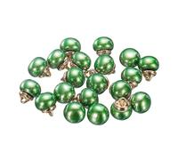 sourcing map 20pcs 16L Round Green Faux Pearl Buttons 10mm 3/8" Gold Metal Shank Sewing Buttons Replacement DIY Button for Sewing Clothing Bridal Wedding Dress DIY Crafts