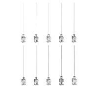 sourcing map 20pcs 19/20/21/22/23/24/25/26/27/28 Gauge Stainless Steel Dispensing Needles, 2" All Metal Glue Needle Tube Blunt Tips Luer Lock for Thick Liquids, Ink, Glue, Lab Use
