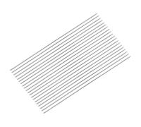 sourcing map 20Pcs 1mm x 400mm 304 Stainless Steel Rods, Round Metal Solid Rod Lathe Bar Stock for Industry, DIY Craft, Car, Helicopter, Airplane