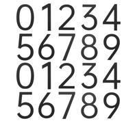 sourcing map 20Pcs 2.7 Inch House Numbers 0-9, Acrylic Self-adhesive Mailbox Door Stickers, Outdoor Address Signs for Office Hotel Apartments, Garden, Matte Black