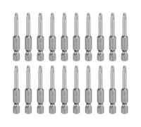 sourcing map 20pcs #2 Phillips Screwdriver Bit PH2 1/4" Hex Shank 2" (50mm) Long Magnetic S2 Steel Industrial Grade Screw Driver Bit Cross Head Electric Drill Bits 0.16" (4mm) Rod