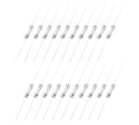 sourcing map 20Pcs 250V 25A Fast Blow Fuse, 5 x 20mm Mini Axial Lead Ceramic Fuses for Holiday String Light LED Decor Electronics Equipment