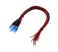 sourcing map 20Pcs 2mm Pre Wired LED, Blue DC6-12V Diffused Lens, Light Emitting Diodes