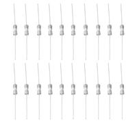 sourcing map 20Pcs 3.6 x 10mm Ceramic Fuse Lead Wire 250V Slow Blow Ceramic Fuses Miniature Fuses for LCD TV (T 1.6A)