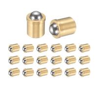 sourcing map 20Pcs 304 Stainless Steel Ball Plunger, 5.9mm Dia. Ball Catch Latch Smooth Push Fit Spring Plunger Precision Positioning End Force 27N for Mechanical Devices, Furniture (8x11.5mm)