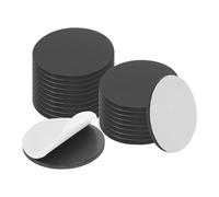 sourcing map 20Pcs 35 x 2.3mm Round Magnets Dots with Adhesive Backing, Rubber Magnets Stickers Self Adhesive Magnetic Discs for Fridge Whiteboard DIY Craft Office Classroom Home