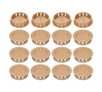 sourcing map 20Pcs 35mm/1.4in Air Vents Circular Soffit Vents, Orange Plastic Soffit Vent Cover for Bathroom Home, Office, Kitchen, Cabinet, Wardrobe