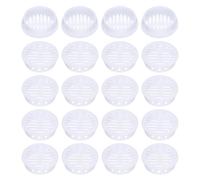 sourcing map 20Pcs 35mm/1.4in Air Vents Circular Soffit Vents, White Plastic Soffit Vent Cover for Cabinet, Wardrobe