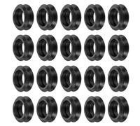 sourcing map 20pcs 3D Printer Wheels V Slot POM Pulley Wheels Solid High-Speed Gantry Wheel for 3D Printer, CNC Machine, Black-16mm