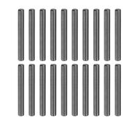 sourcing map 20Pcs 3mm x 25mm Dowel Pins, 304 Stainless Steel Cylindrical Shelf Support Pegs Chamfered End Pin Rod Fasten Elements Metal Shelf Pegs, Black