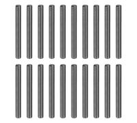 sourcing map 20Pcs 3mm x 28mm Dowel Pins, 304 Stainless Steel Cylindrical Shelf Support Pegs Chamfered End Pin Rod Fasten Elements Metal Shelf Pegs, Black