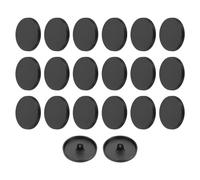 sourcing map 20pcs 44L Metal Round Flat Sewing Buttons 28mm Alloy Shank Craft Replacement Button for Men Women Suit Woolen Coat Shirt Trousers Sewing Crafts, Matt Black