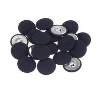 sourcing map 20pcs 48L Fabric Cloth Covered Button 30mm Metal Shank Round Sewing Buttons for Suits Dress Blouses, Deep Blue