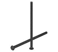 sourcing map 20Pcs 5/16-18 x 6" Hex Head Bolts, 304 Stainless Steel Fully Threaded Hex Head Screw, Black Oxide Finish, Bolts for Construction, Machinery Manufacturing, Black