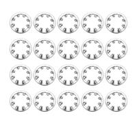 sourcing map 20Pcs 5/16 Internal Tooth Lock Washer, 304 Stainless Steel Multi-Tooth Star Washer Locking Fastener, Silver Tone