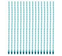sourcing map 20Pcs 5 Inch 12cm Ball Bead Chain, Metal Ball Chain with Connectors for Hanging Ornament Jewelry Necklace Dog Tag Keychain Christmas Decoration,Light Blue