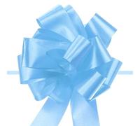 sourcing map 20pcs 5 Inch Large Pull Bow Big Gift Wrapping Bows Ribbon Light Blue for Wedding Car Baskets Presents Christmas Bow