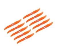 sourcing map 20Pcs 5030 RC Propellers Blade Prop 2 Vane 12.7cm Dia Plastic for RC Aircraft Quadcopter Prop Replacement, Orange with 9 Plastic Washers